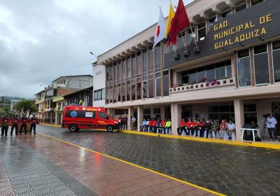  Entrega de una Ambulancia Donado por la República del Japón al Cuerpo de Bomberos de Gualaquiza. 